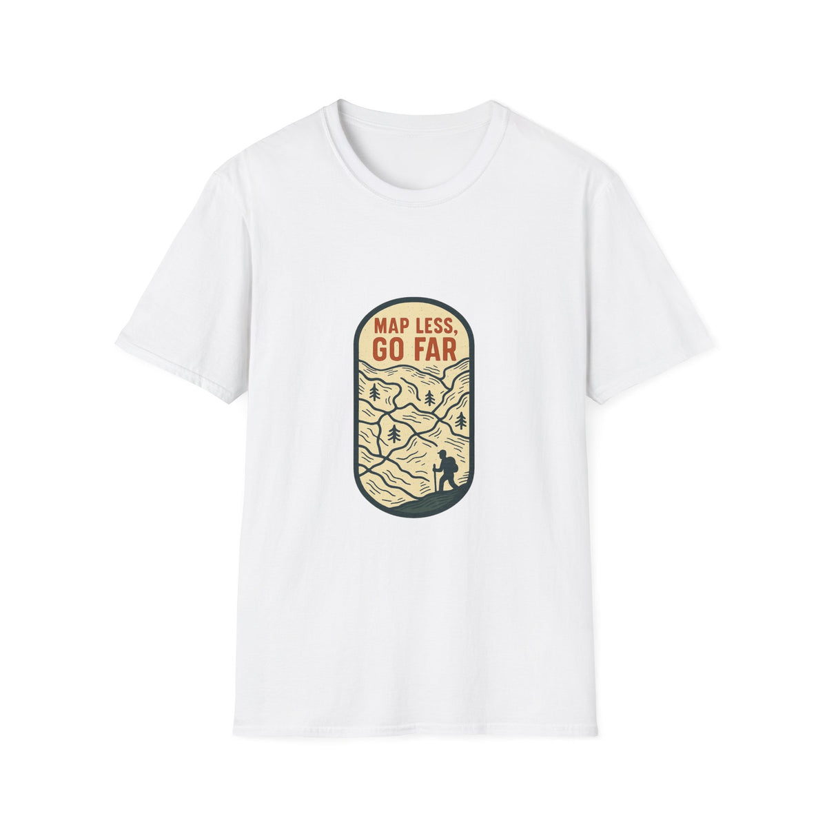 Map Less Go Far T‑Shirt — Vintage Adventure Travel Tee - Trending Now - August 2026