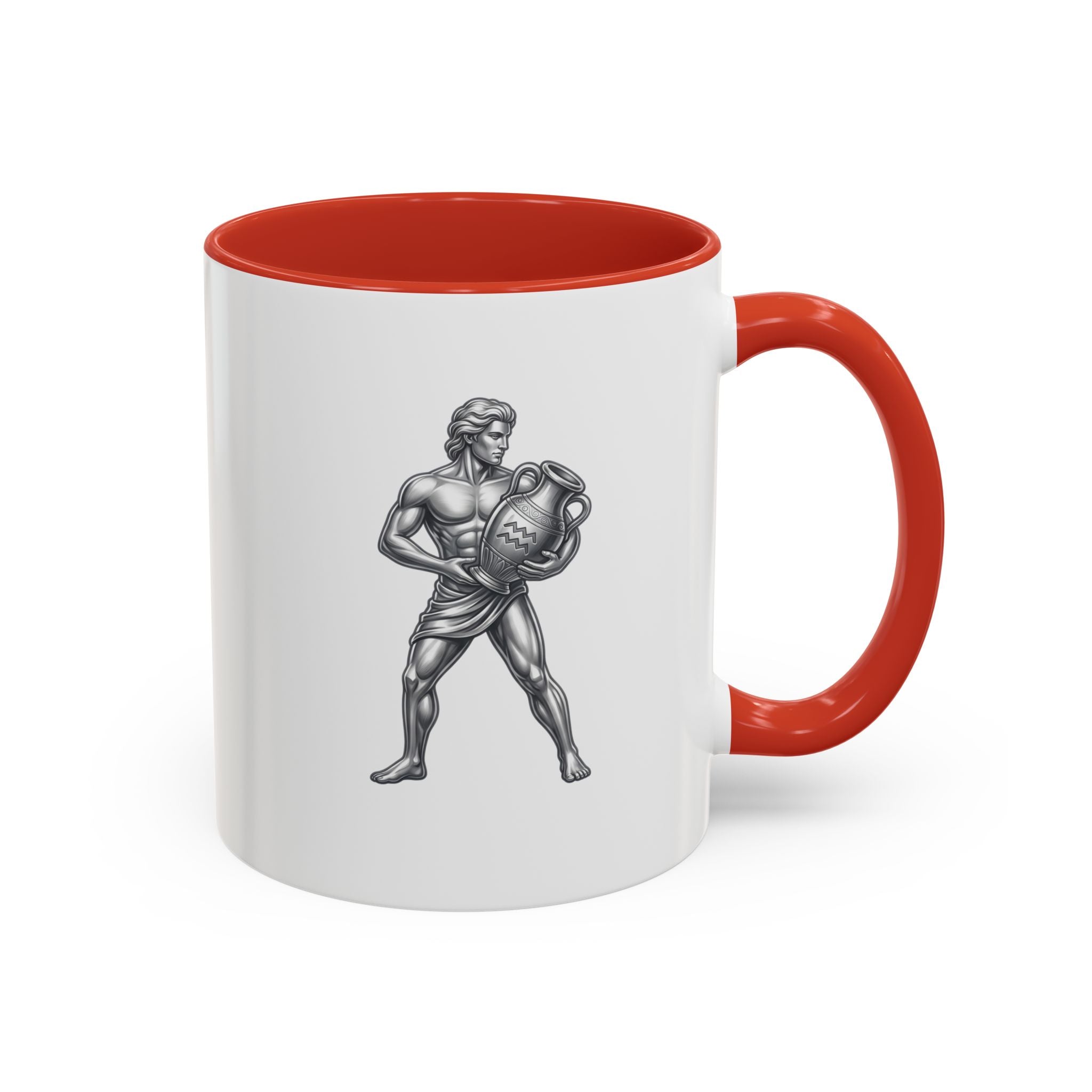 Aquarius Zodiac Accent Coffee Mug – Astrology Sign Gift