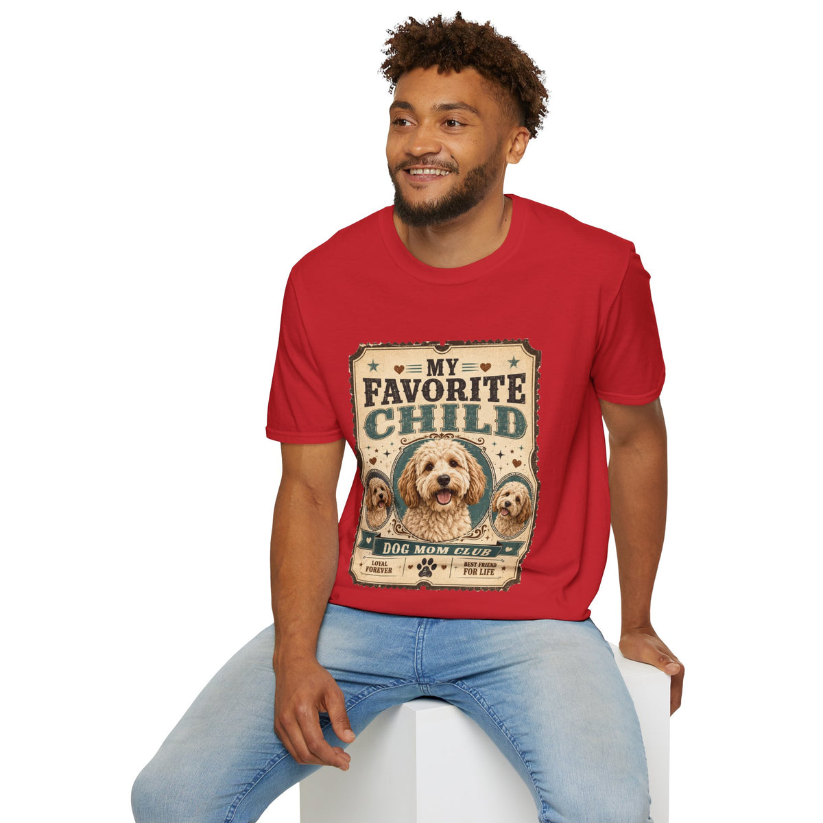 Favorite Child T-Shirt — "My Favorite Child" Dog Mom Club Vintage Tee