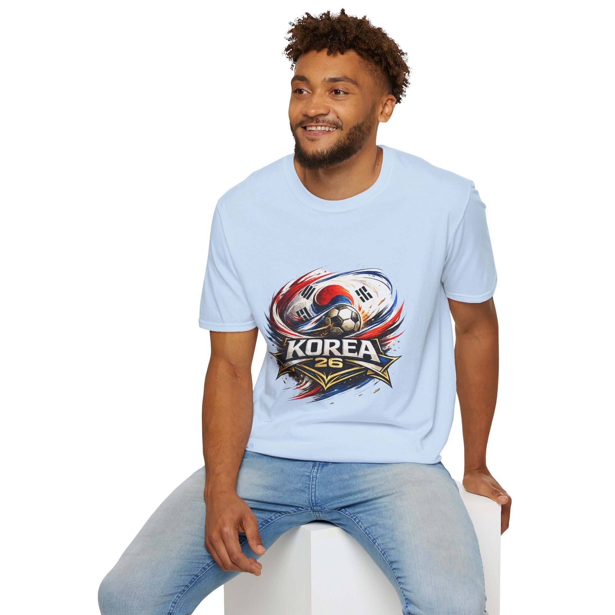 Korea Soccer T‑Shirt — Korea Football Crest Tee