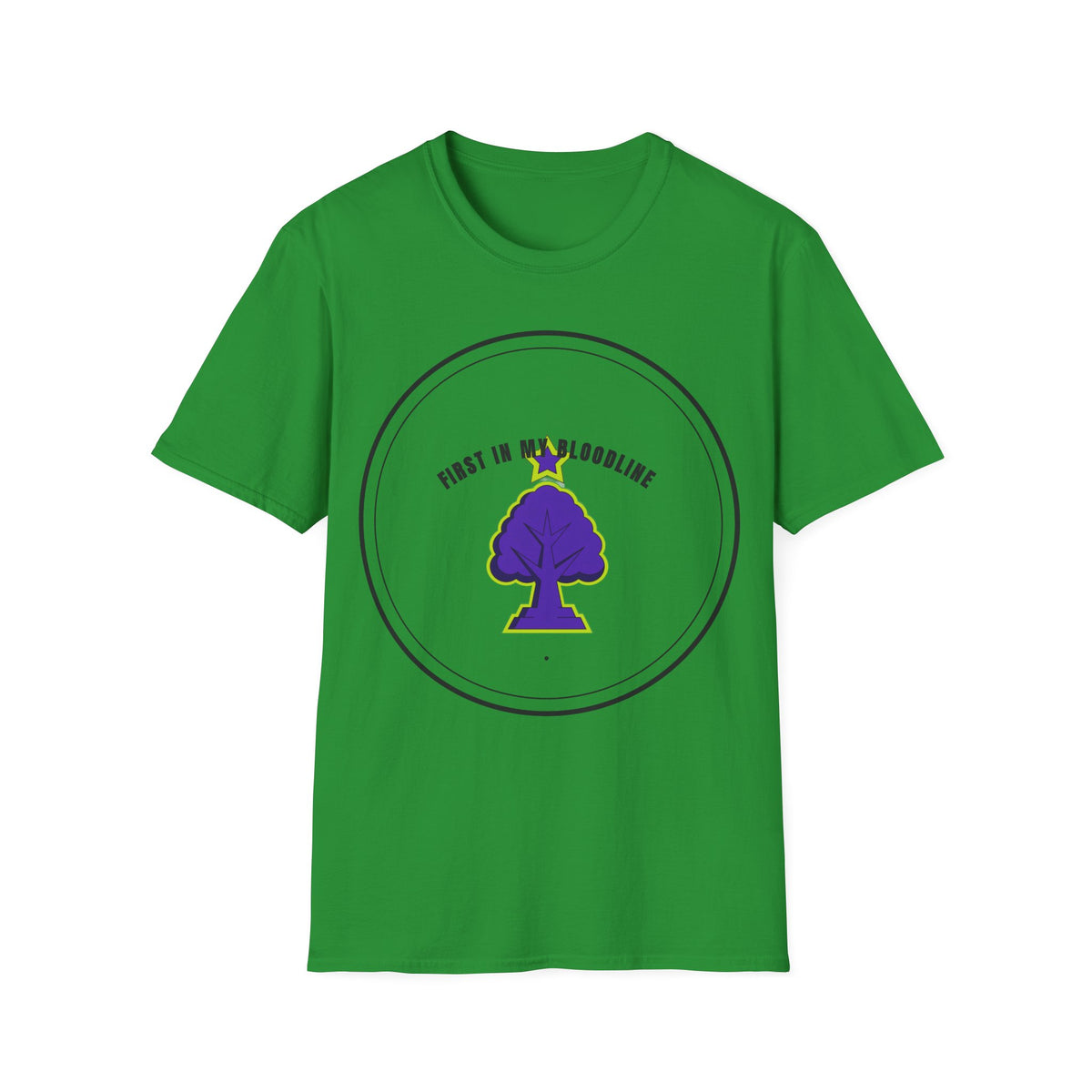 T‑Shirt — "First in My Bloodline" Purple Tree Graphic Tee - Trending Now - September 2026