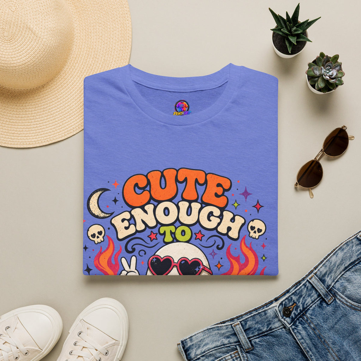 Halloween Cute Enough Unisex Softstyle T-Shirt