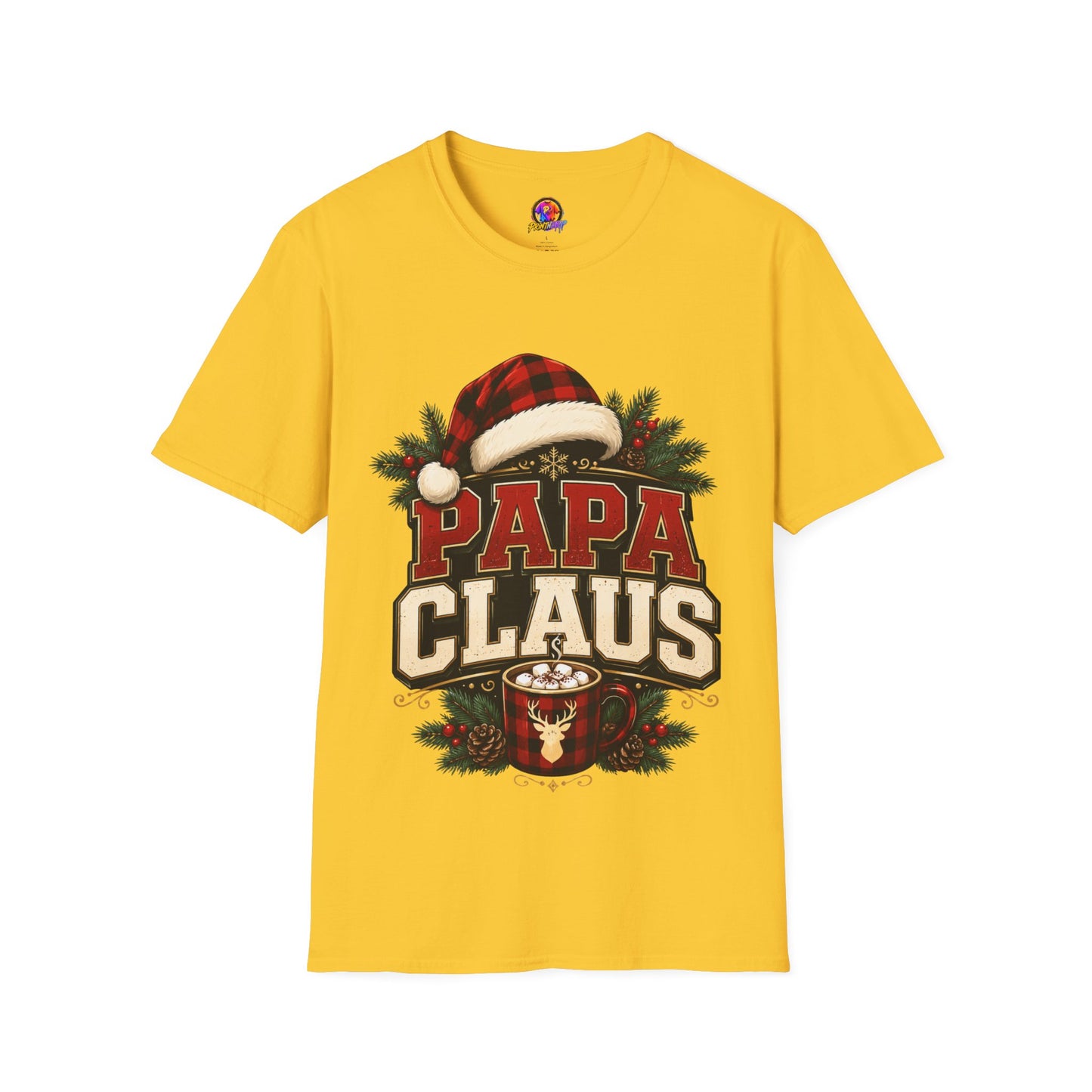 Papa Claus T-Shirt — Festive Holiday Dad Christmas Tee