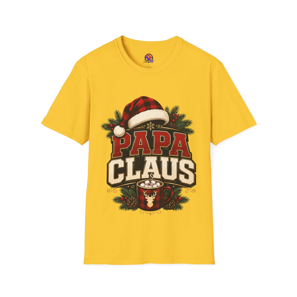Papa Claus T-Shirt — Festive Holiday Dad Christmas Tee
