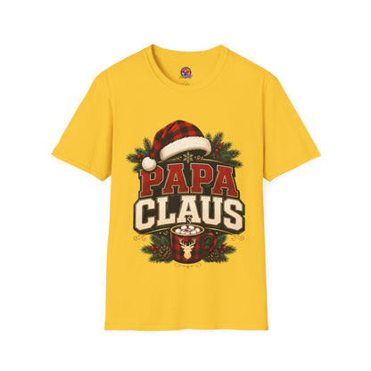 Papa Claus T-Shirt — Festive Holiday Dad Christmas Tee