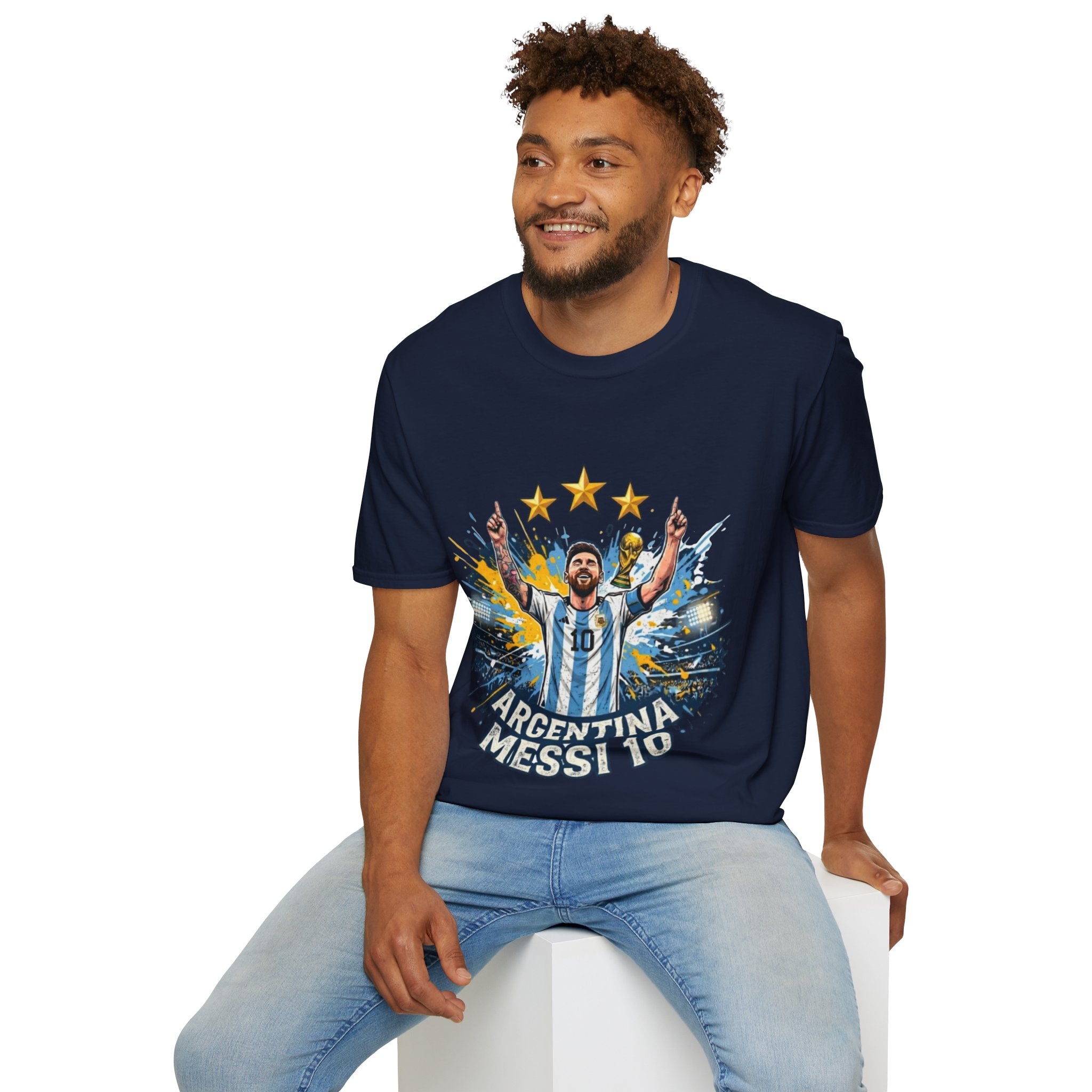 Argentina Messi Soccer T‑Shirt — World Cup Champion Fan Tee