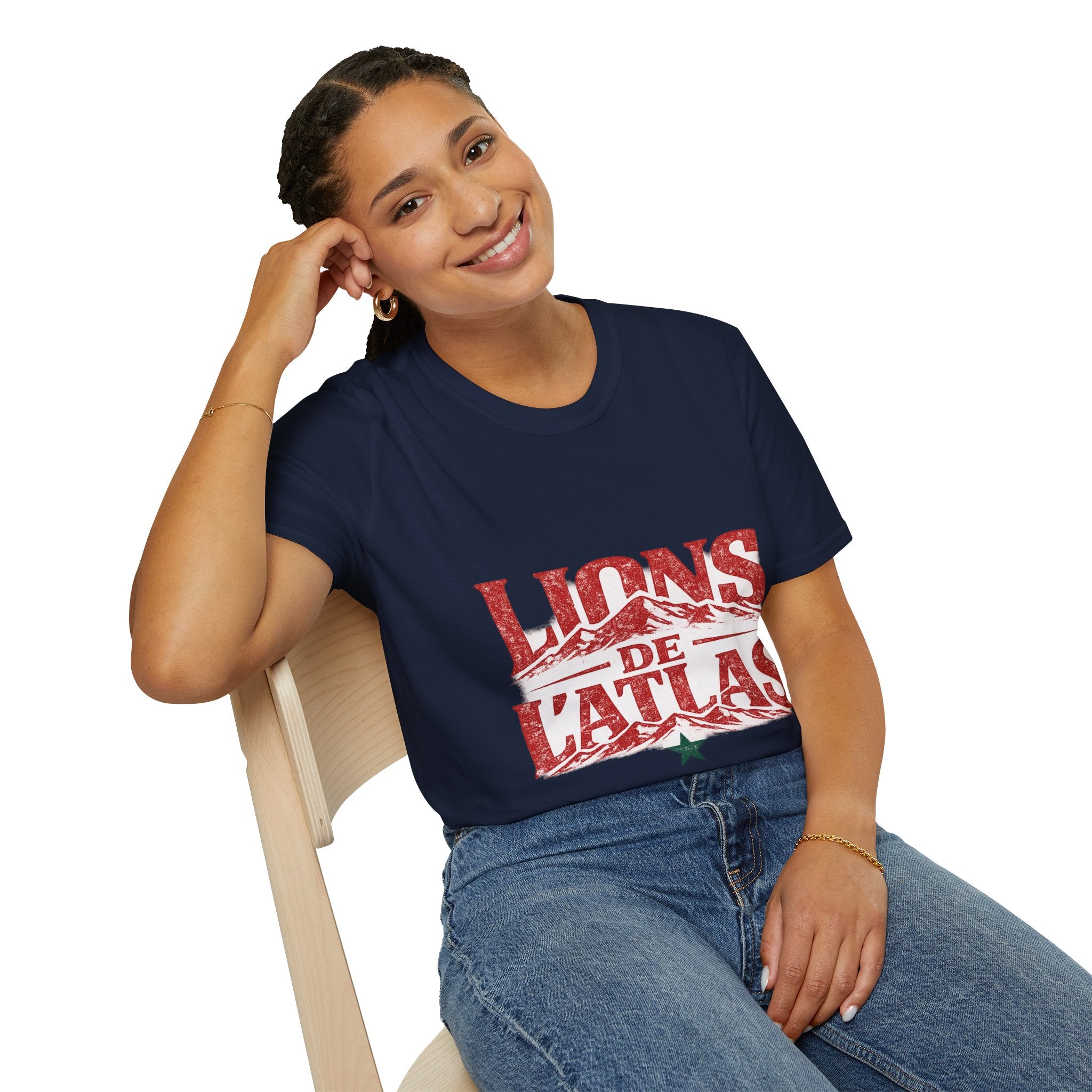 Morocco Lions de Atlas T-Shirt — Vintage Moroccan Atlas Mountain Graphic Tee