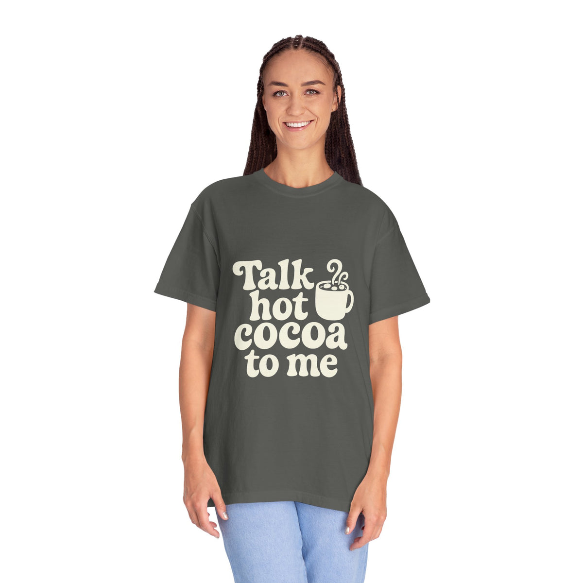 Talk Hot Cocoa To Me Tee - Funny Winter Mug Graphic T-Shirt - Trending Now - October 2026