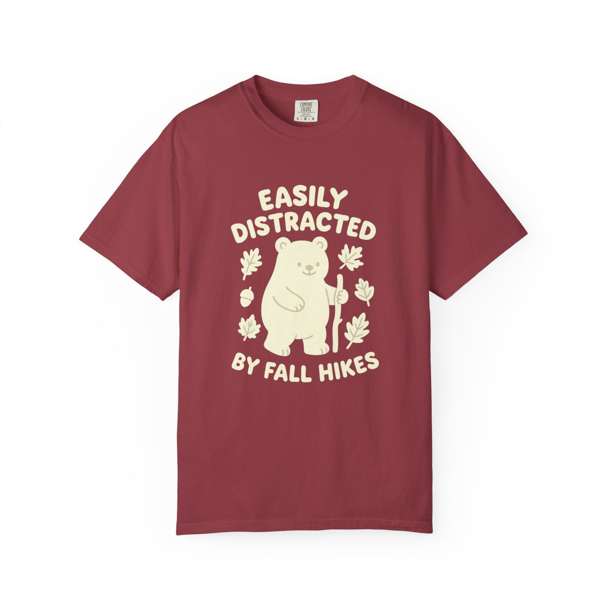 Fall Hikes Bear T-Shirt — "Easily Distracted By Fall Hikes" Autumn Hiking Tee - Trending Now - October 2026