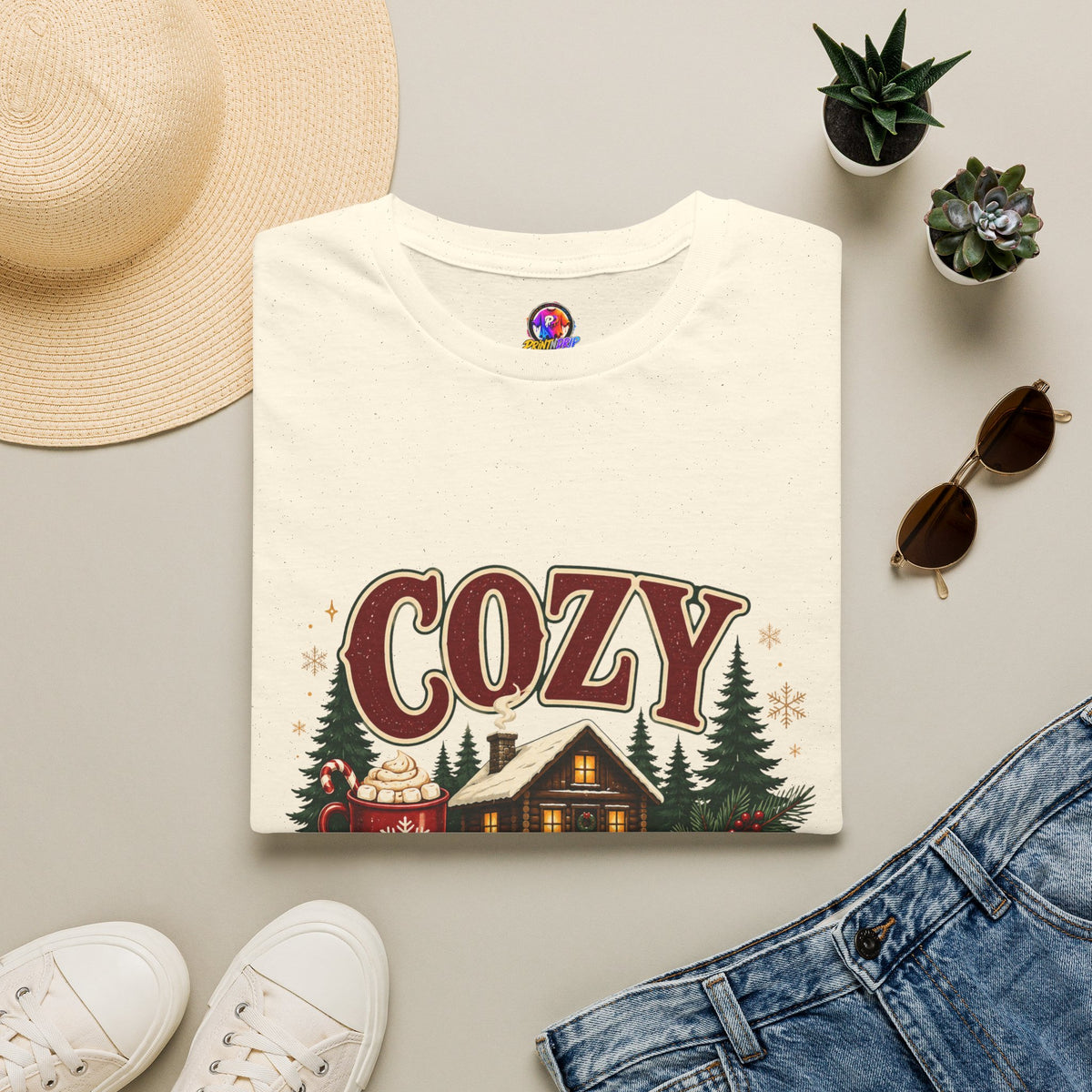 Cozy Cabin Christmas T-Shirt