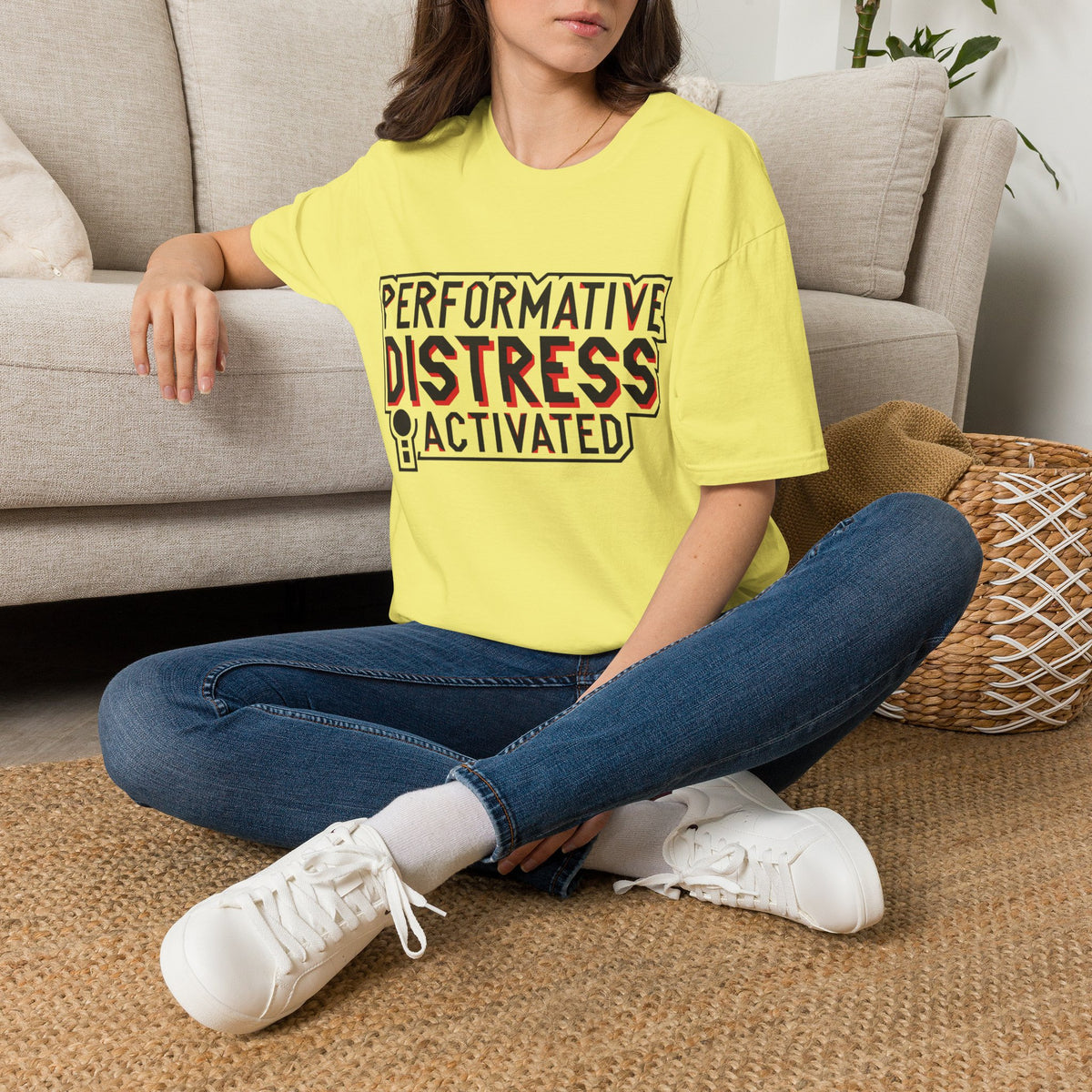 Performative Distress Activated T-Shirt - Trending Now - August 2026