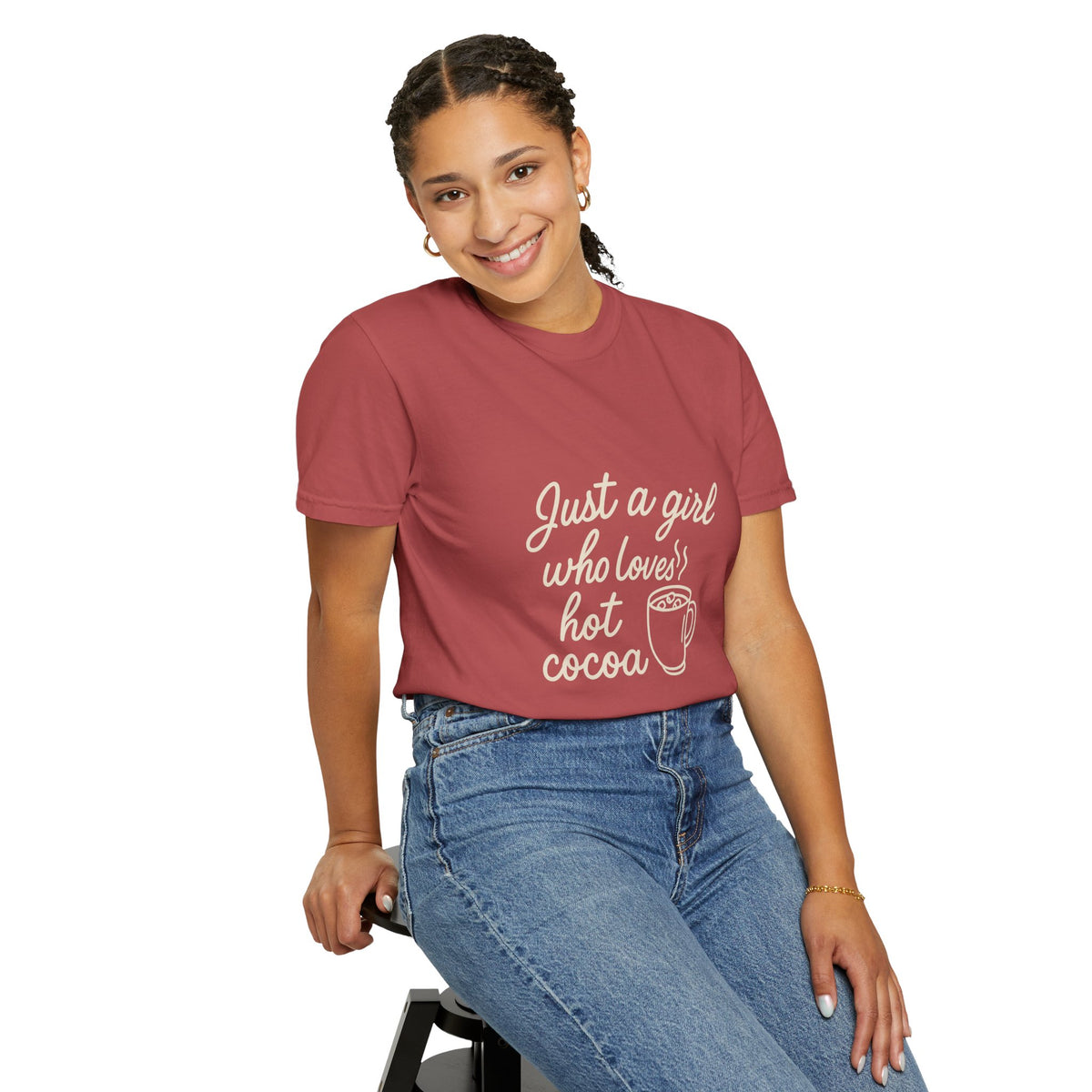 Hot Cocoa Lover T-Shirt — "Just a Girl Loves Hot Cocoa" Graphic Tee - Trending Now - October 2026