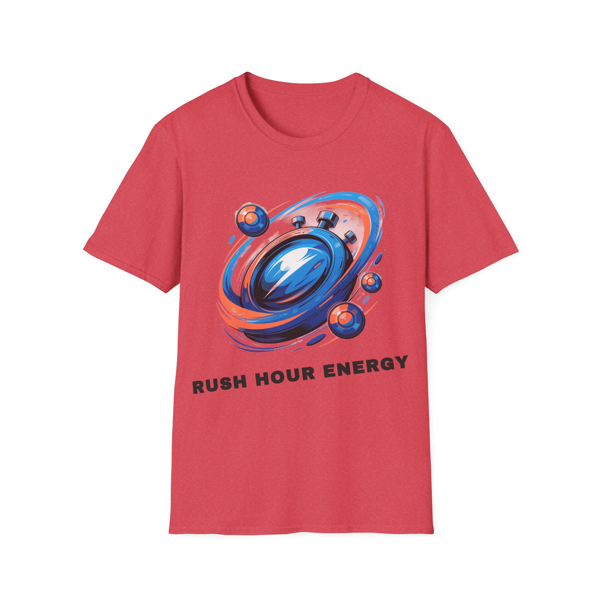 Stopwatch Orbit T-Shirt — 'Rush Hour Energy' Retro Space Graphic Tee - Trending Now - September 2026