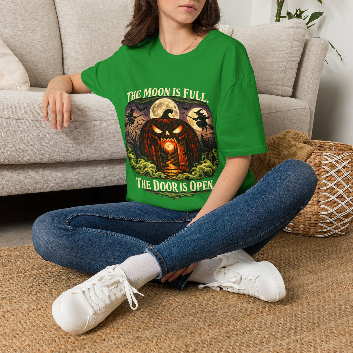 Halloween The Moon Is Full Unisex Softstyle T-Shirt