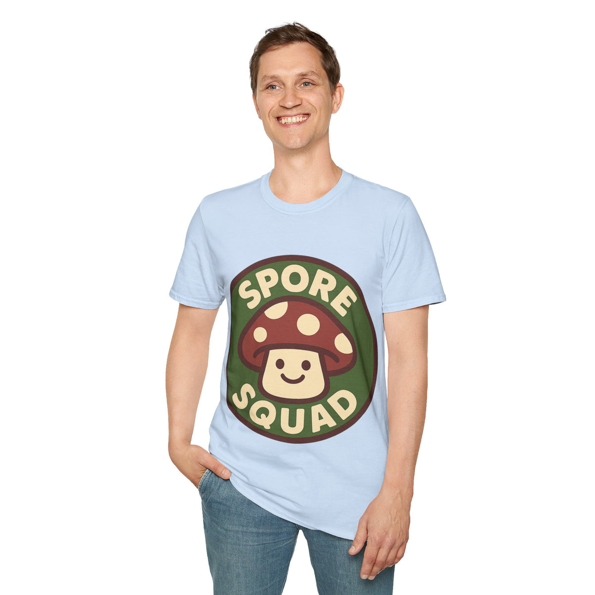 Spore Squad T-Shirt — Cute Mushroom Graphic Tee for Gamers & Fungi Fans - Trending Now - September 2026