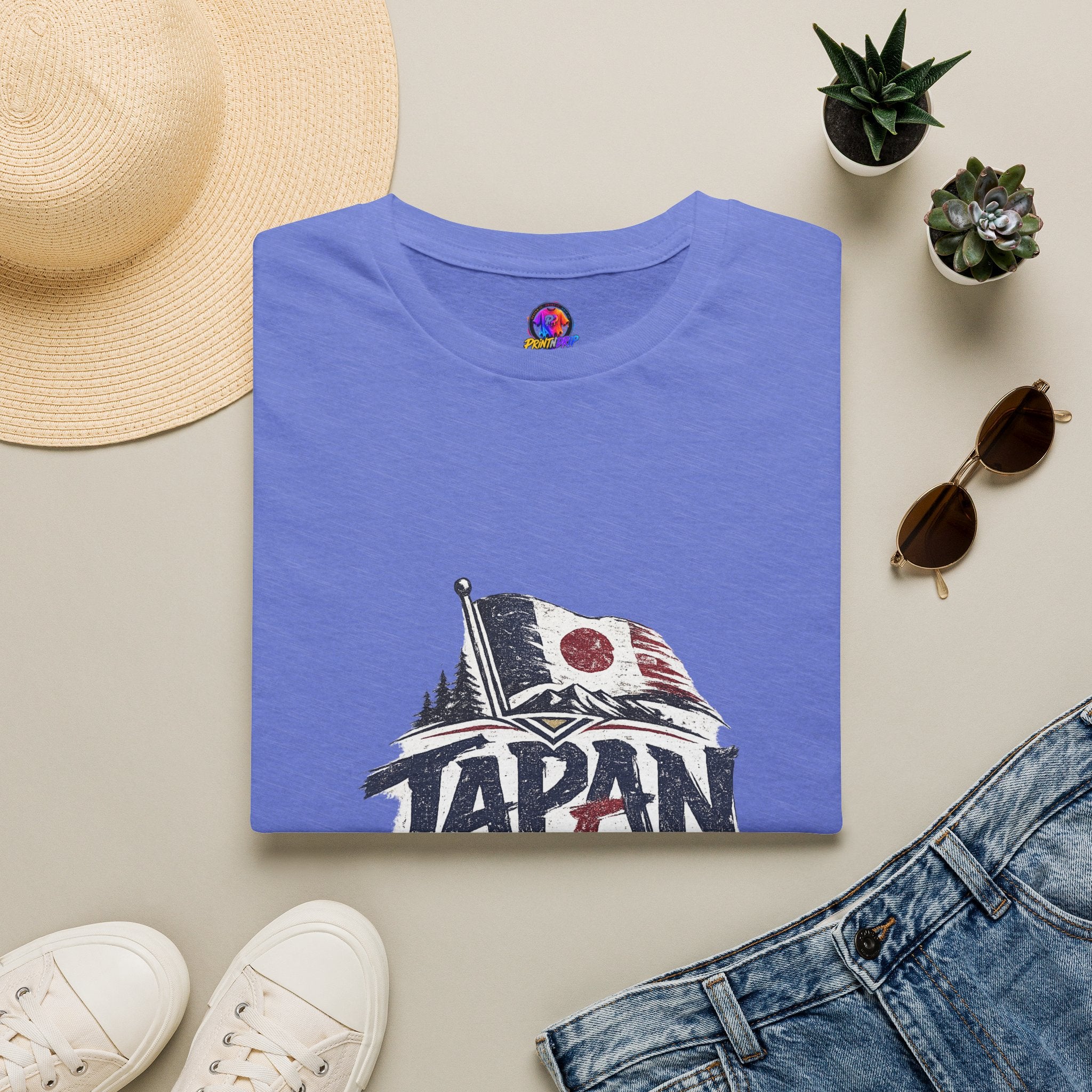 Japan Soccer T-Shirt – Vintage Flag & Crest Football Tee