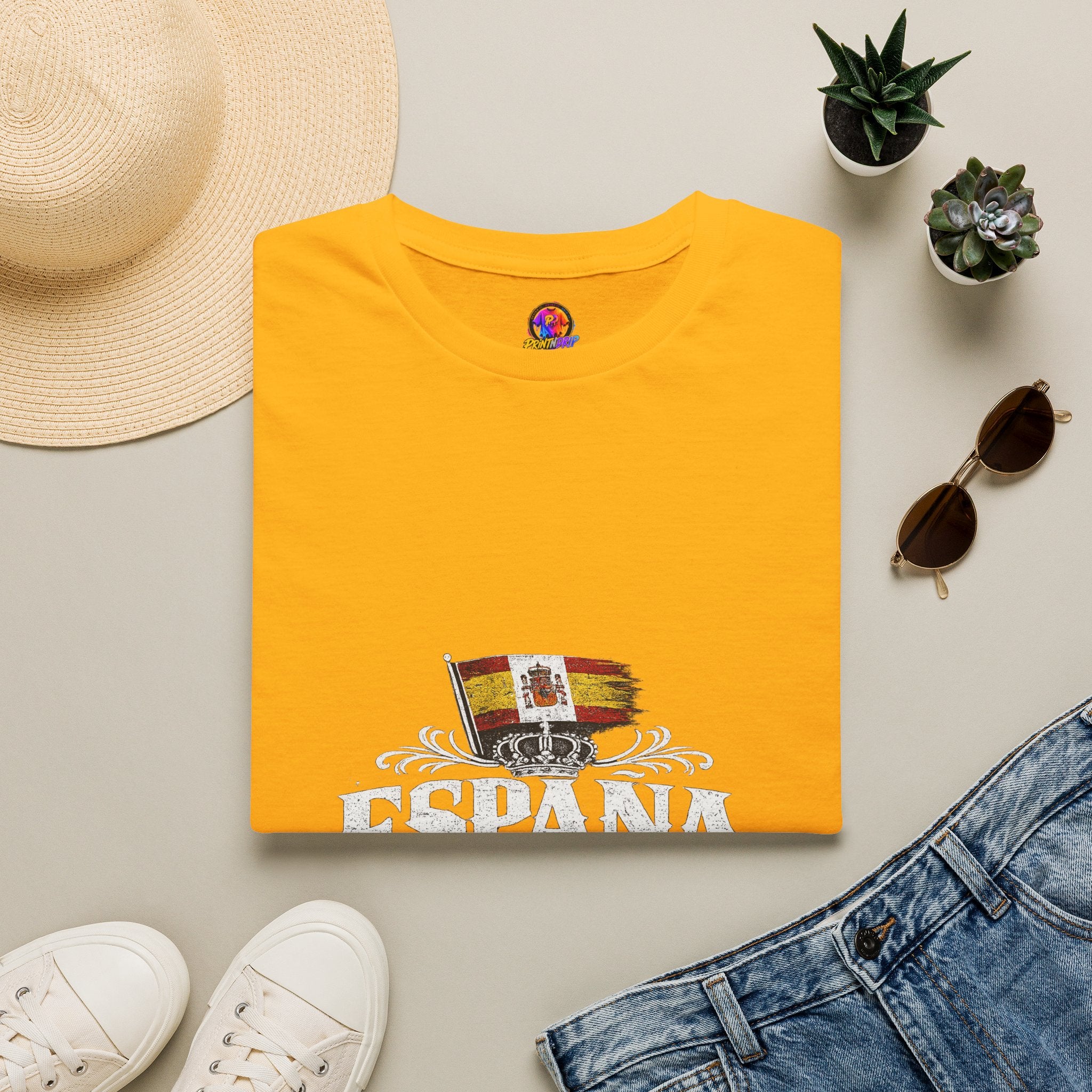 Spain Flag Crest T-Shirt — Spanish Pride Graphic Tee