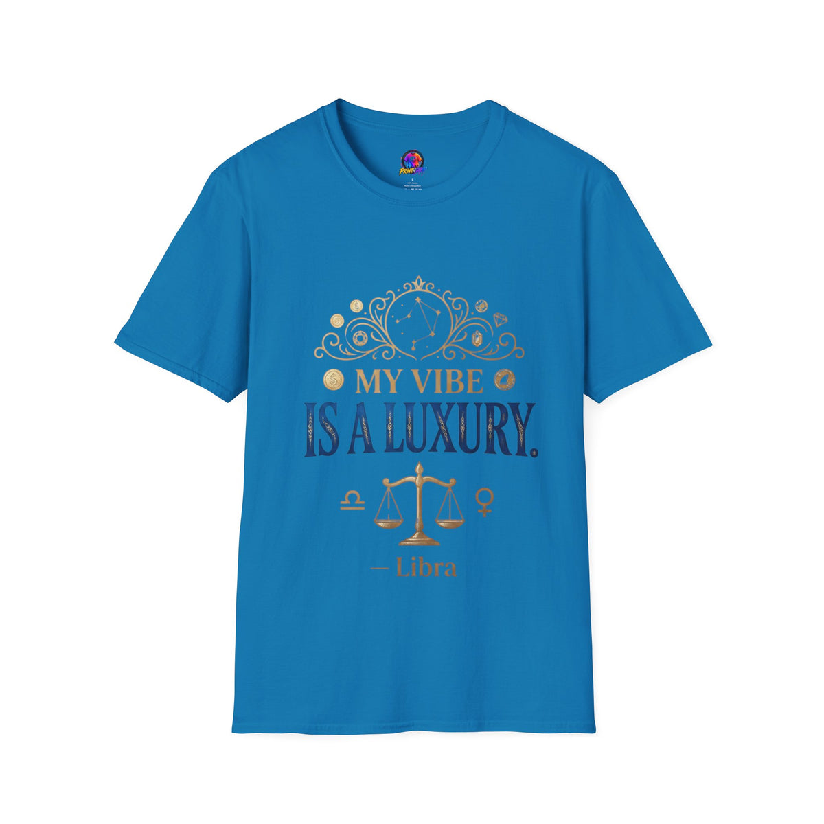 Libra Zodiac T-Shirt — "My Vibe Is A Luxury" Astrology Tee