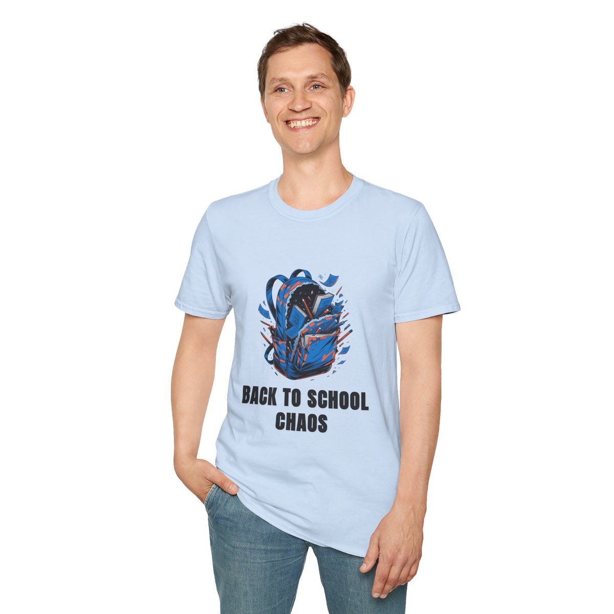 Back to School Chaos T-Shirt — Graphic Backpack Design - Trending Now - August 2026