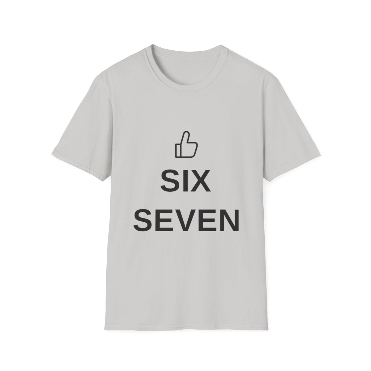 Six Seven Thumbs Up T-Shirt - Minimalist Positive Graphic Tee - Trending Now - September 2026