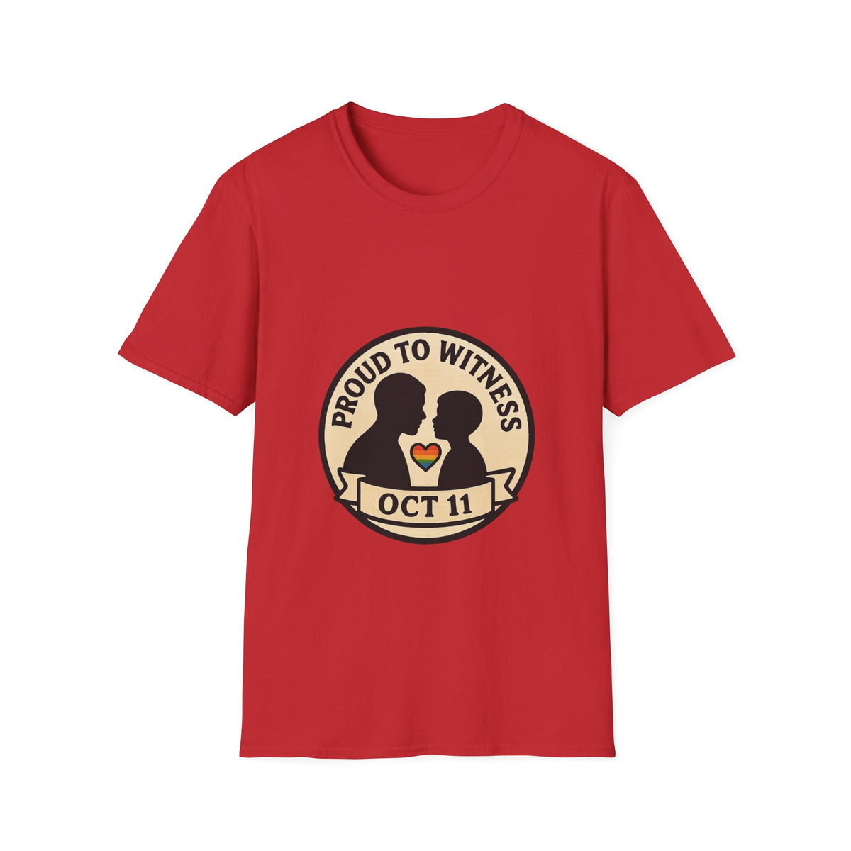 T-Shirt — Proud to Witness Oct 11 Badge Tee - Trending Now - October 2026