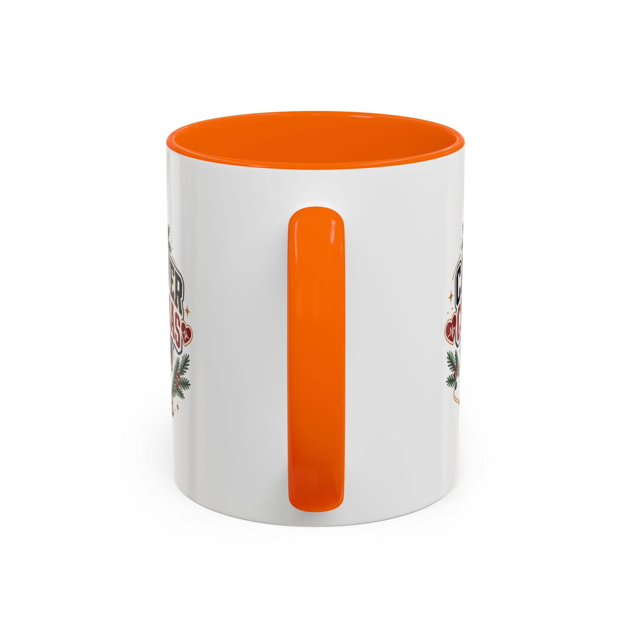 Modern Day Christmas Caregiver Christmas Crew Accent Coffee Mug – Holiday Nurse & Caregiver Gift (11/15oz)