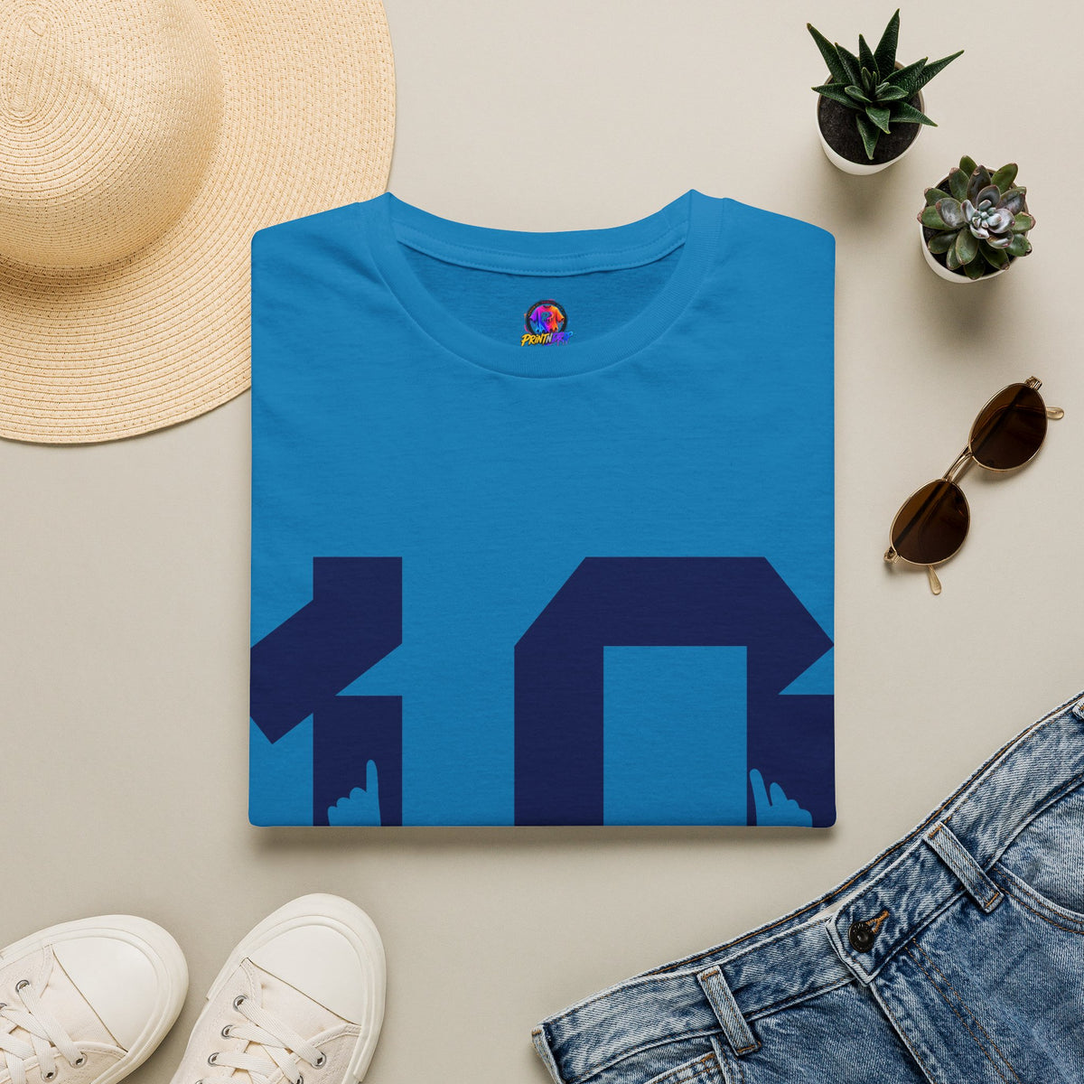 Number 10 Jersey T-Shirt — Retro Athletic Graphic Tee