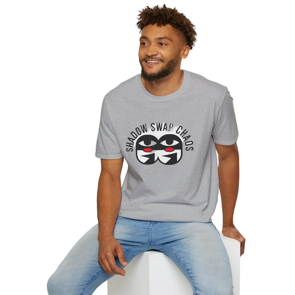 Shadow Swap Chaos T-Shirt — Graphic Anime Mask Tee - Trending Now - August 2026