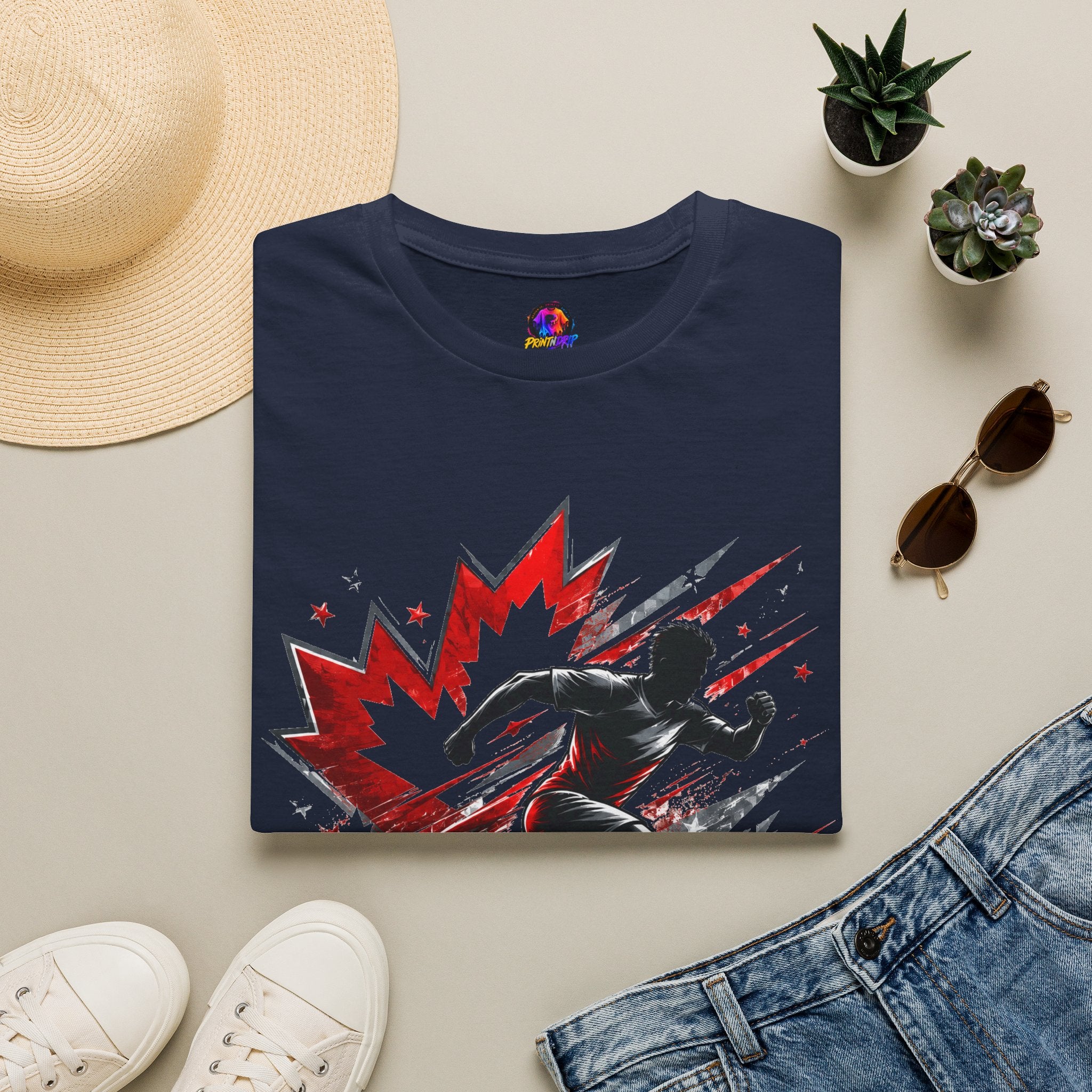 Canada Northern Force Running T‑Shirt — Canada Maple Runner Athletic Tee