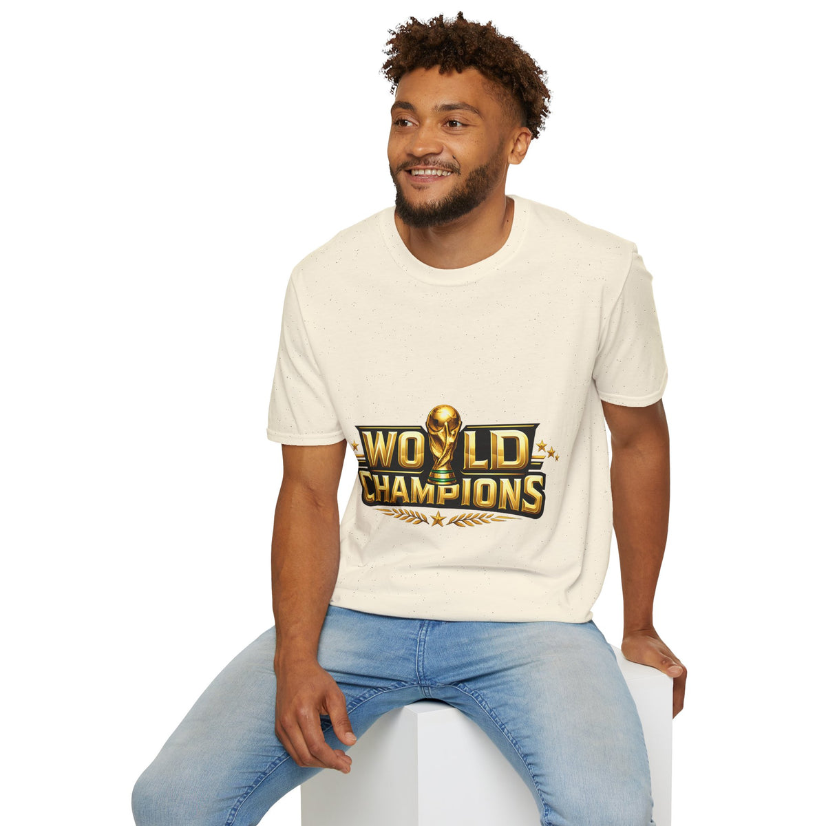 World Champions T-Shirt — Gold Trophy Sports Tee