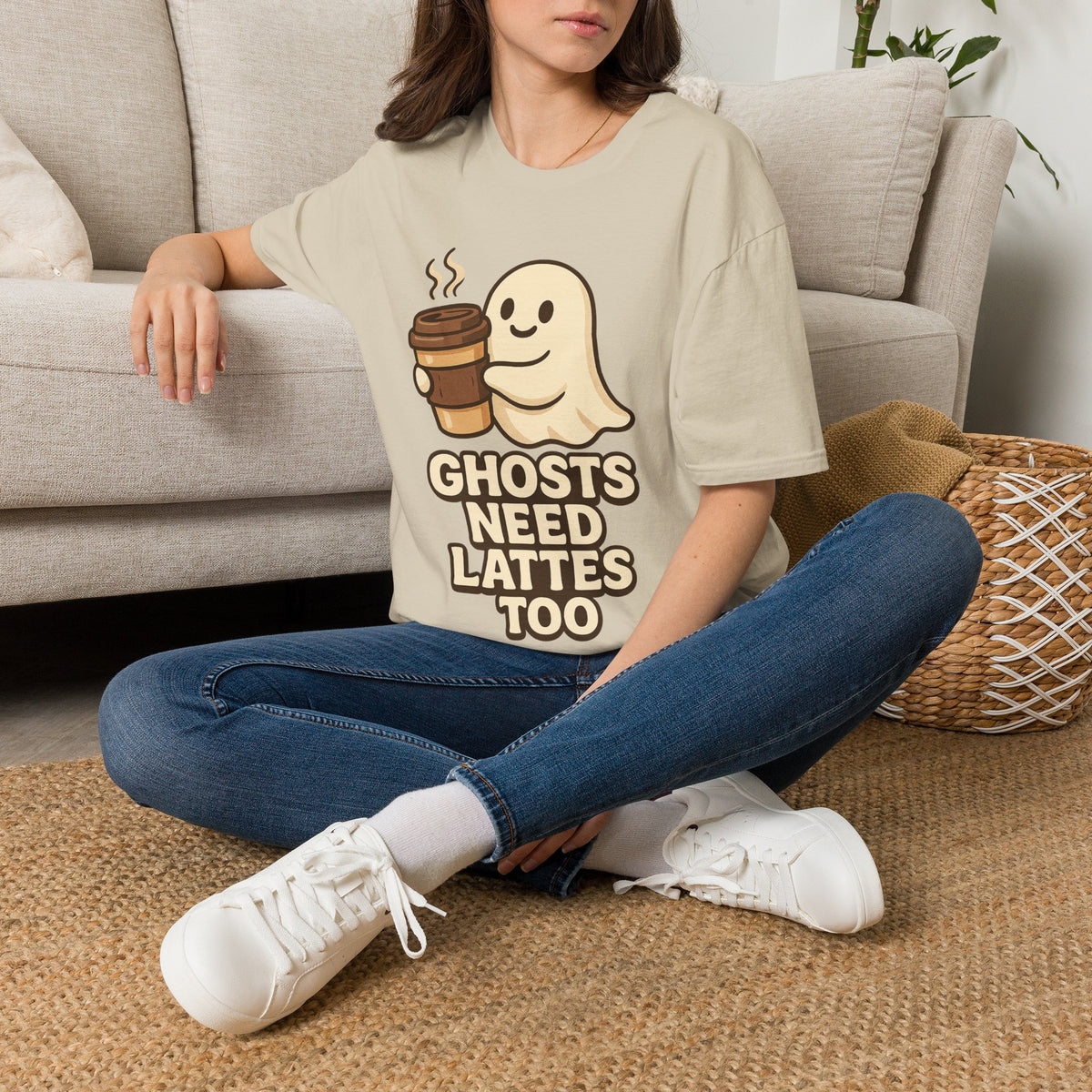 Ghosts Need Lattes Too T-Shirt - Trending Now - August 2026