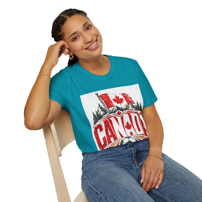 Canada Soccer T‑Shirt — Canadian Flag & Maple Leaf Crest