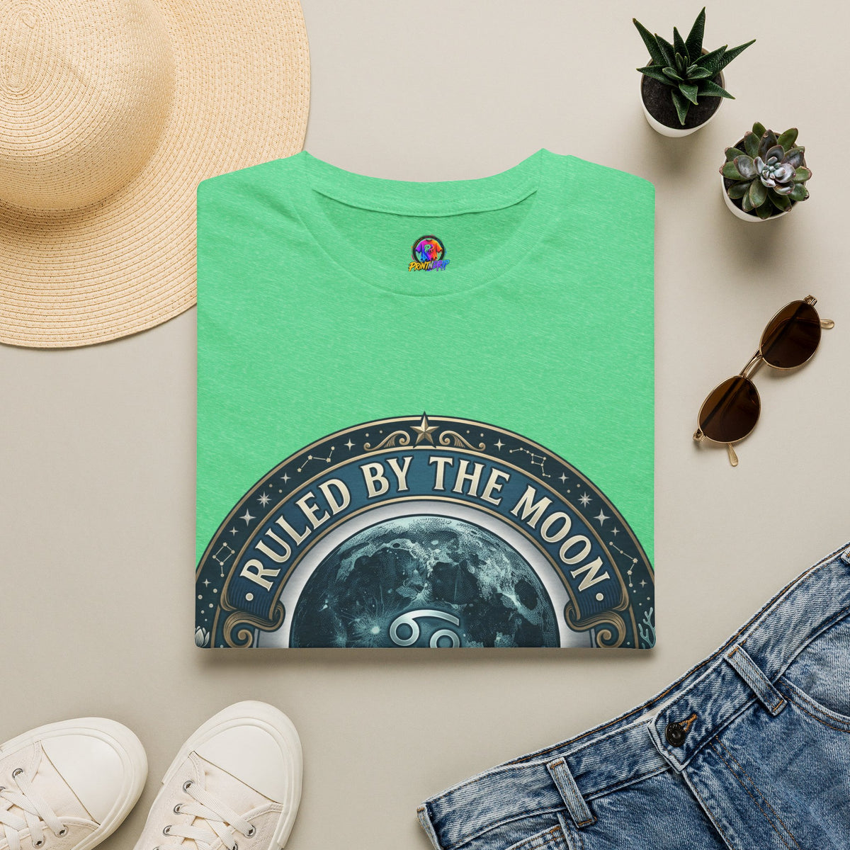 Ruled by the Moon T-Shirt — Moonphase Zodiac Graphic Tee