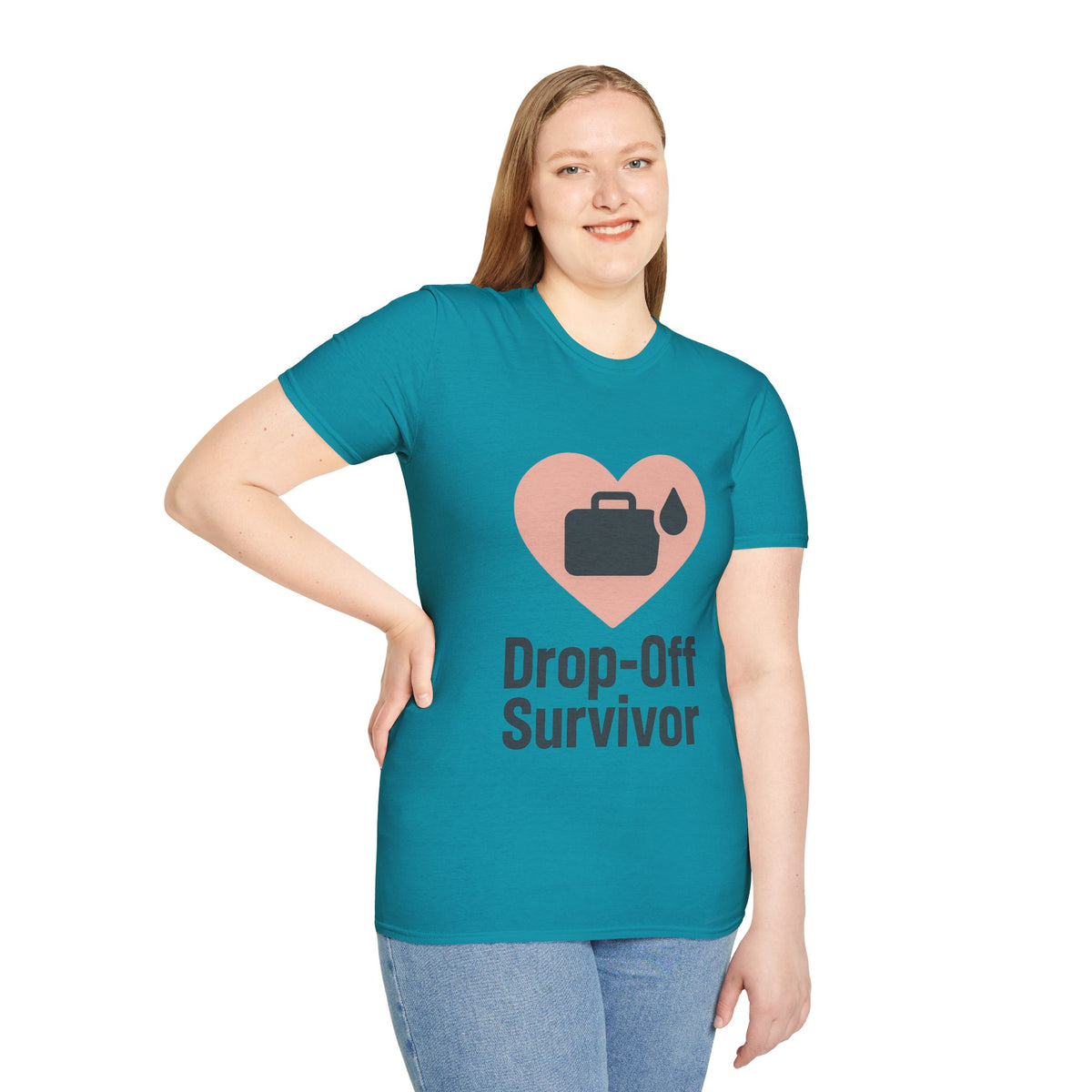 Drop-Off Survivor T-Shirt — Heart & Inkjet Printer Rescue Tee - Trending Now - August 2026