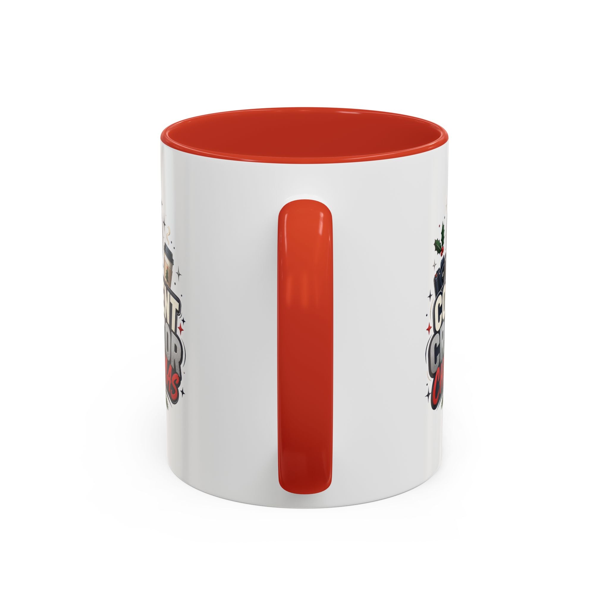 Modern Day Christmas Content Creator Christmas Accent Coffee Mug — Holiday Social Media Gifts (11/15oz)