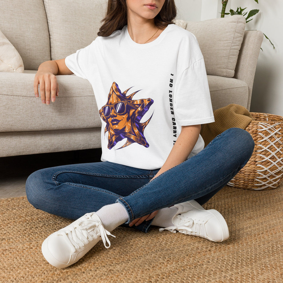 Cool Retro Sun Sunglasses I No Longer Carry ID White Graphic Tee - Trending Now - September 2026