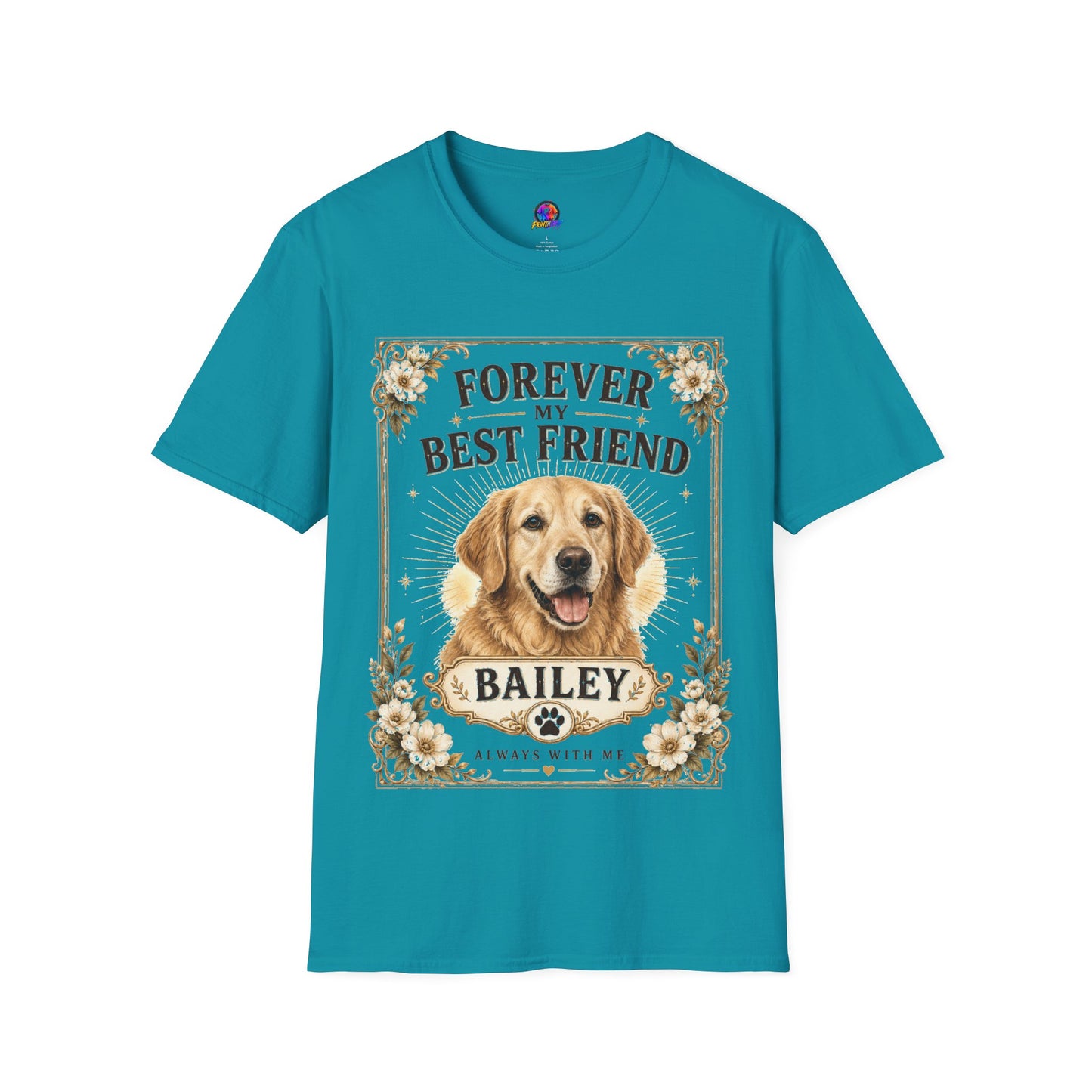 Forever My Best Friend Dog T-Shirt — Personalized Golden Retriever Tribute