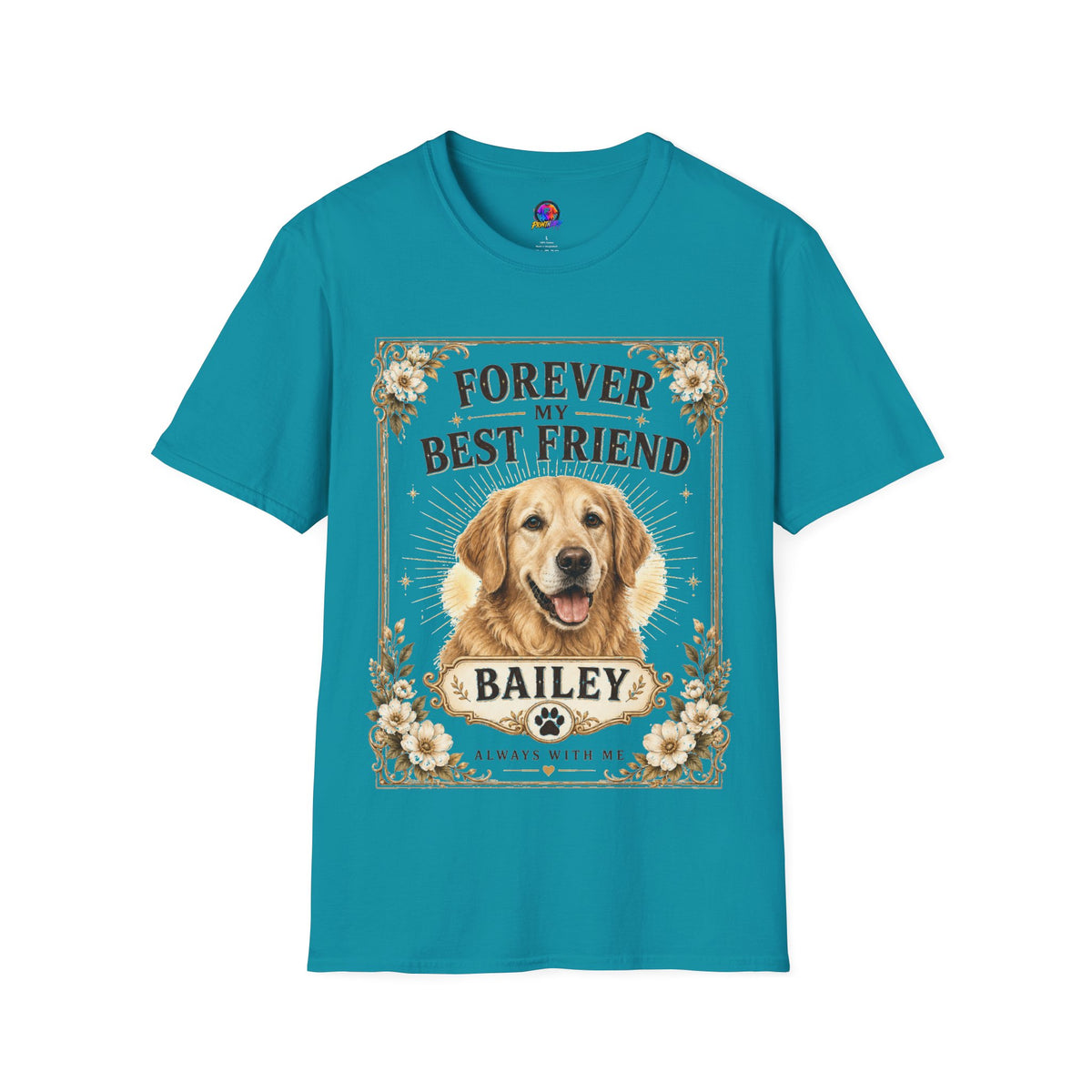 Forever My Best Friend Dog T-Shirt — Personalized Golden Retriever Tribute