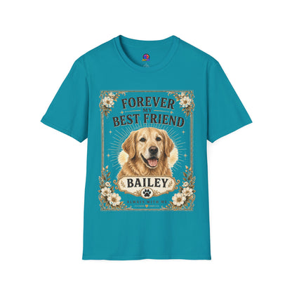 Forever My Best Friend Dog T-Shirt — Personalized Golden Retriever Tribute