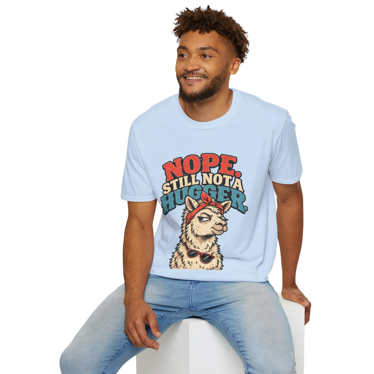 Funny And Witty Nope Still Not a Hugger Llama T-Shirt
