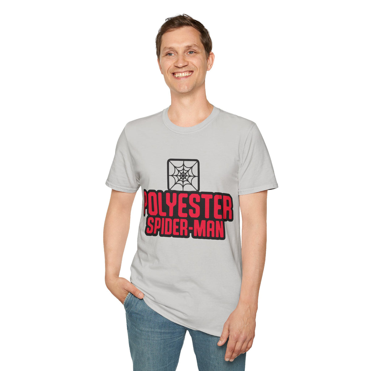 Spider-Man Polyester Graphic Tee — Bold Retro Logo Spiderweb T-Shirt - Trending Now - August 2026