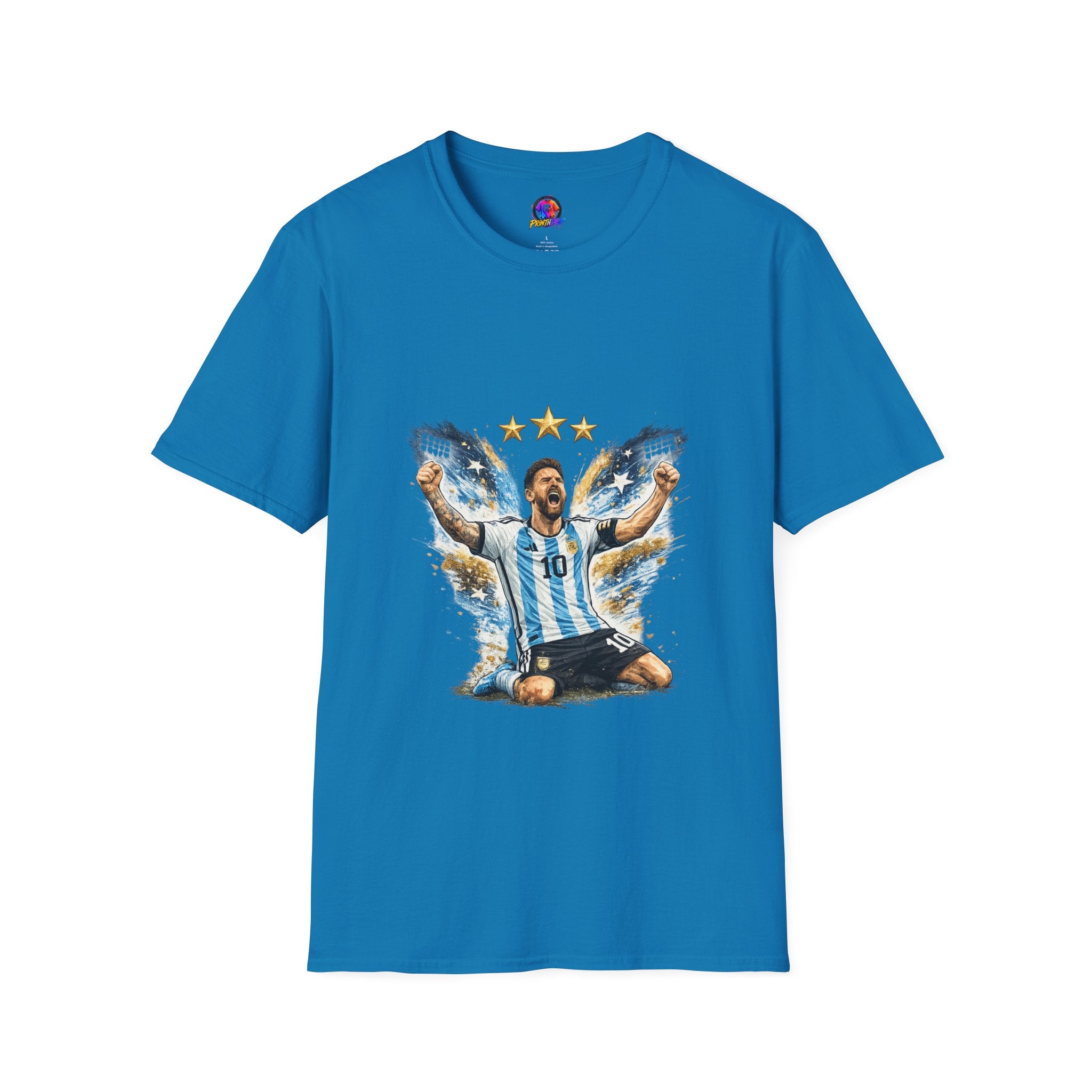 Argentina Soccer Legend Argentina T-Shirt — Celebratory Messi Design