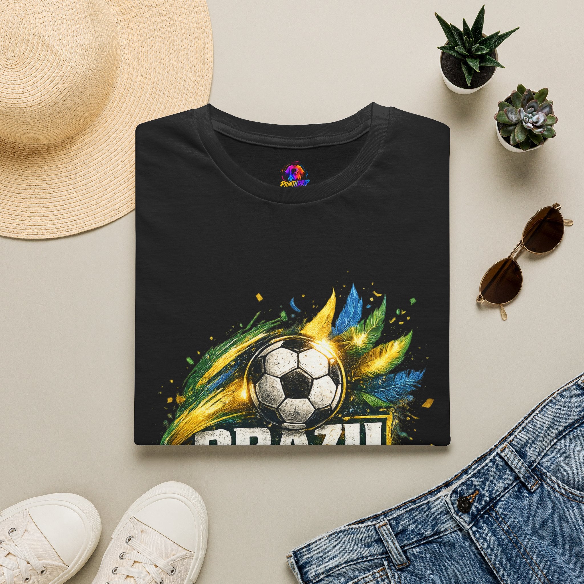 Brazil Samba Football T‑Shirt