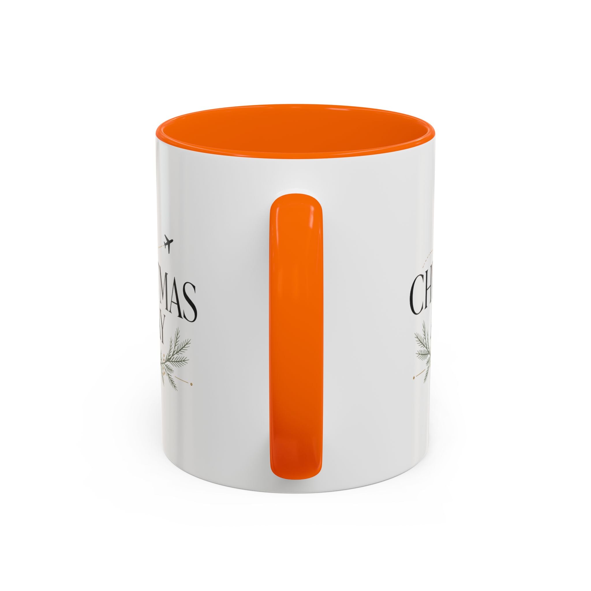 Christmas Away Accent Coffee Mug — Holiday Travel Coffee Cup