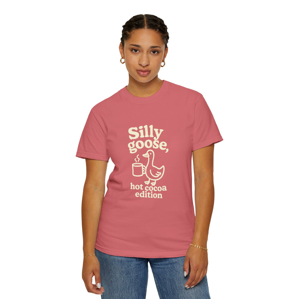 Silly Goose Hot Cocoa T-Shirt — Cute Winter Graphic Tee - Trending Now - October 2026