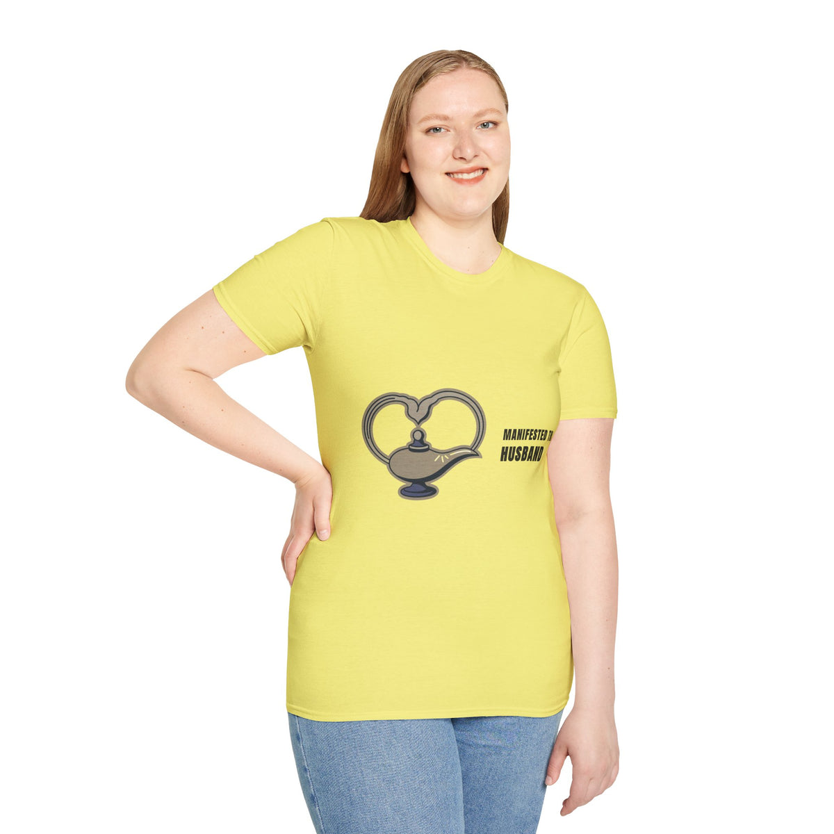 Manifesting Husband T-Shirt — Cute Genie Lamp Heart Graphic Tee - Trending Now - September 2026