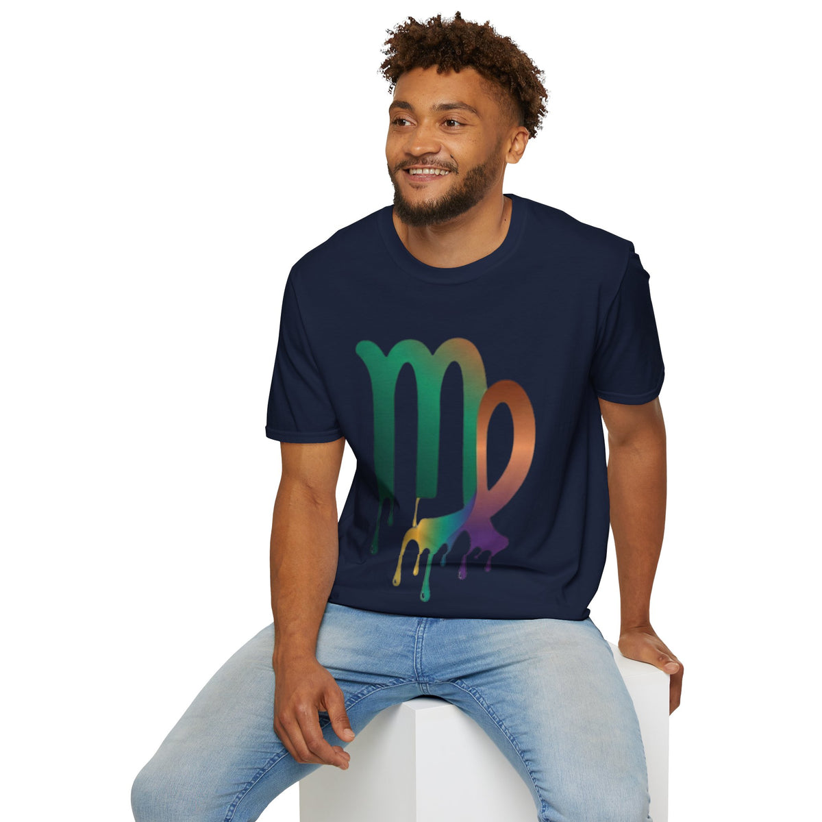 Virgo Zodiac Drip T-Shirt — Colorful Virgo Sign Astrology Tee
