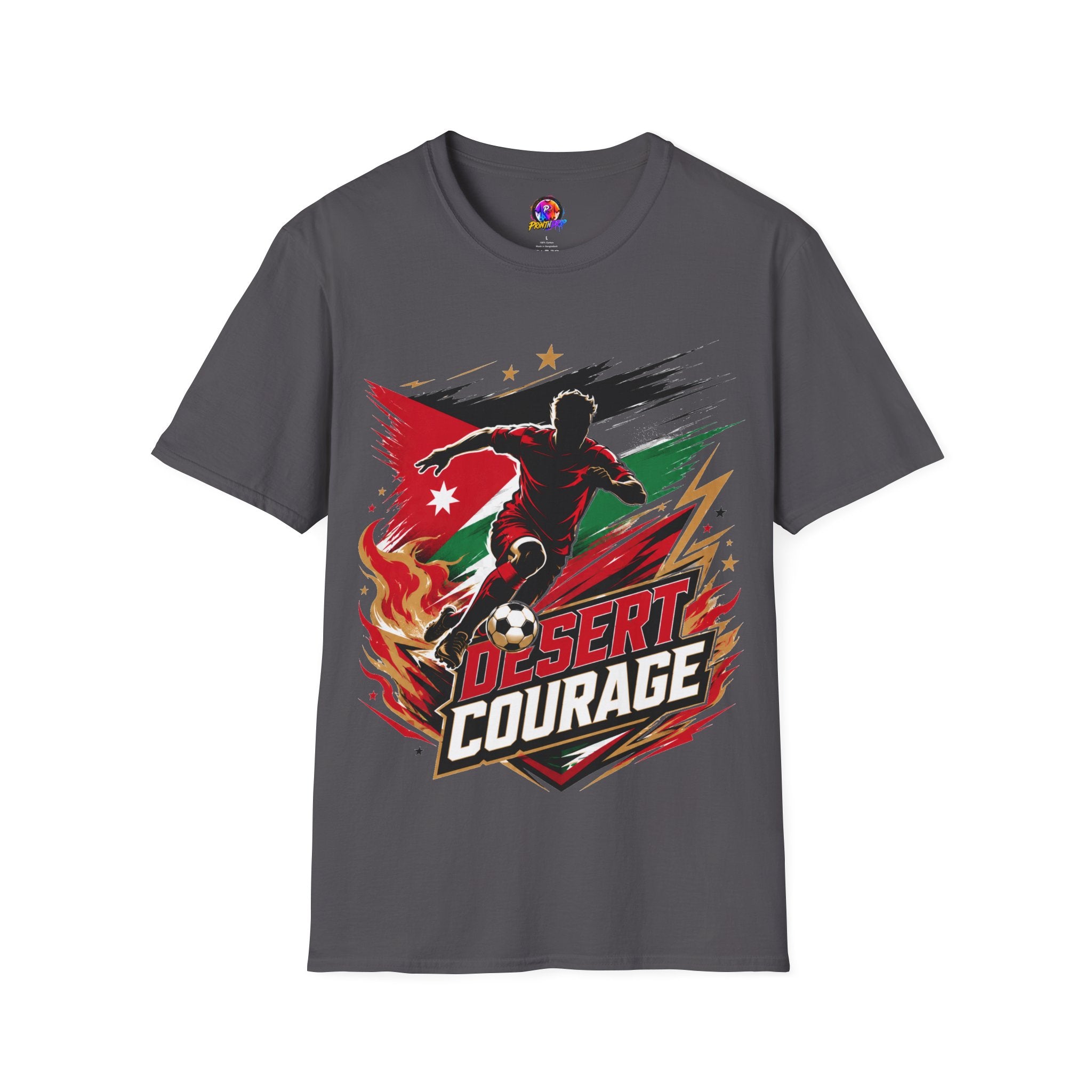 Jordan Soccer T‑Shirt — Desert Courage Flag Design