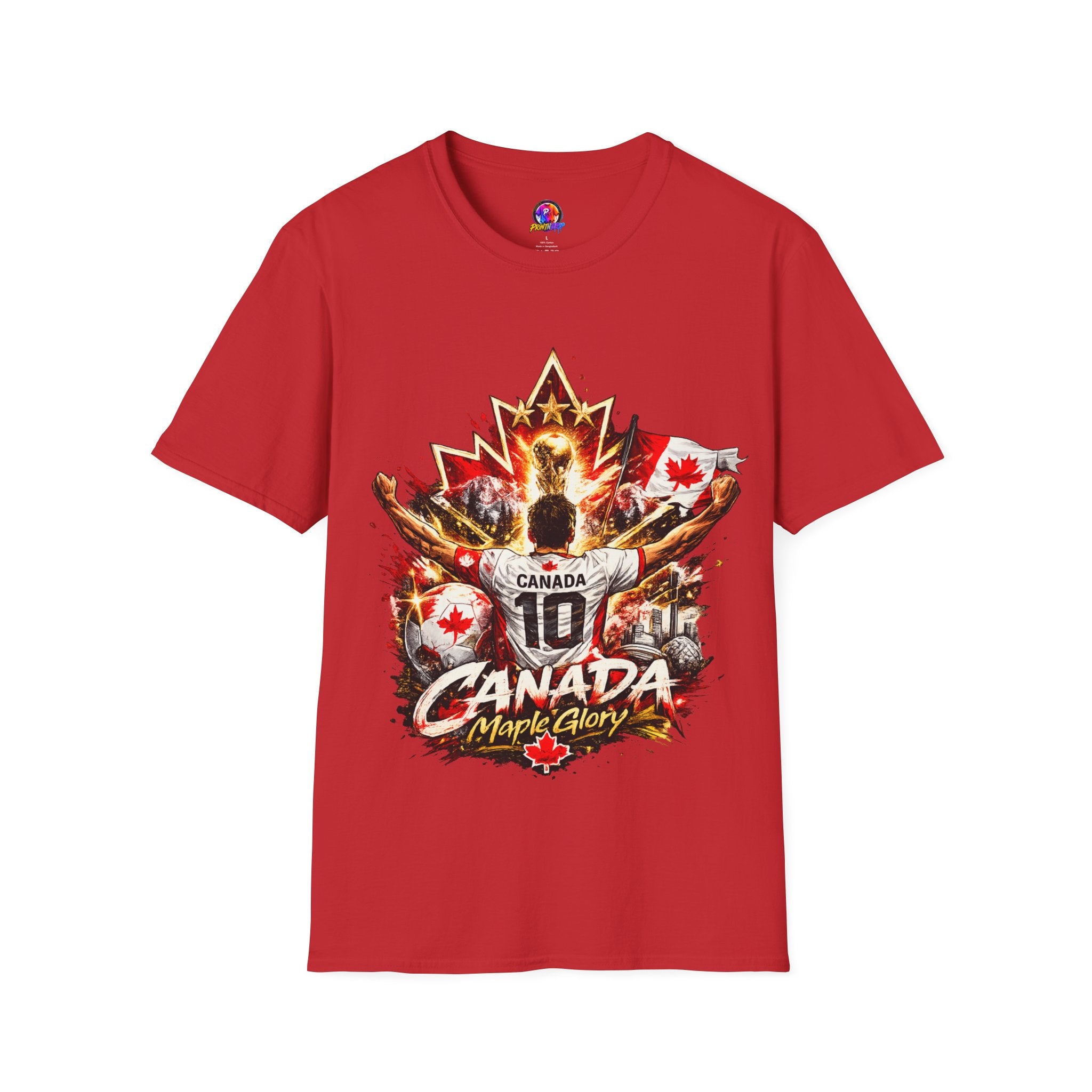 Canada Maple Glory T‑Shirt — Vintage Canadian Maple Leaf Graphic Tee