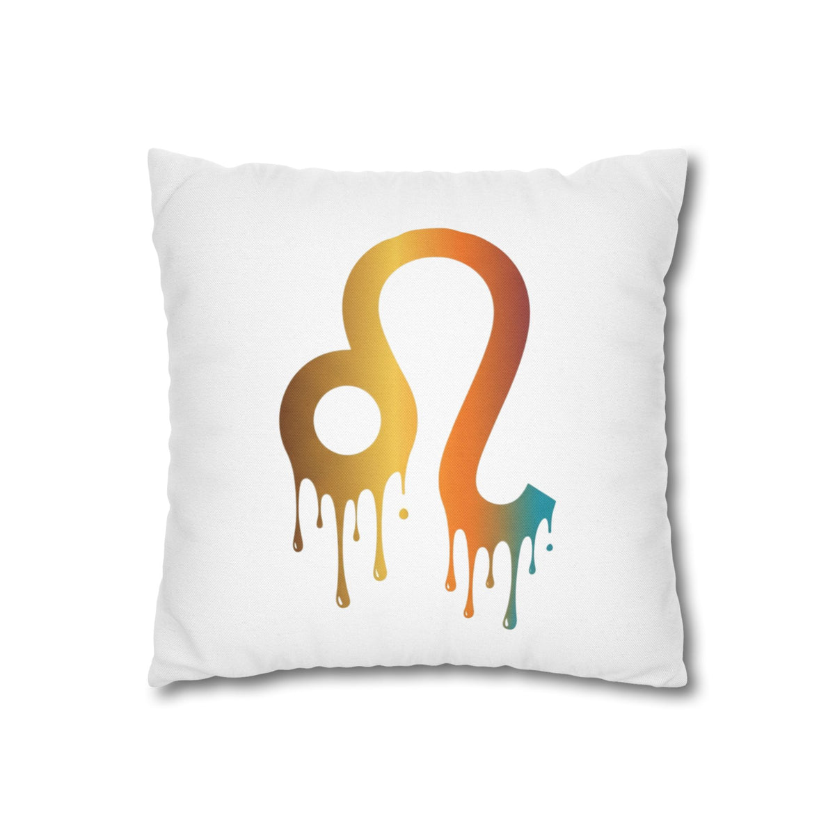 Leo Zodiac Drip Pillow – Gradient Astrology Throw Pillowcase